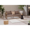 LOUNGEBANK acacia massief aluminium