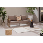 LOUNGEBANK acacia massief aluminium thumbnail 1