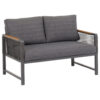 LOUNGEBANK stof aluminium