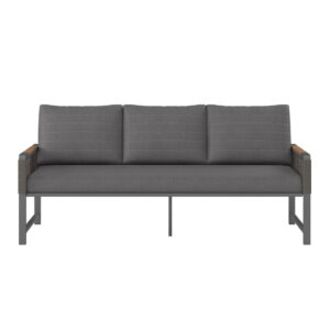 LOUNGEBANK stof aluminium