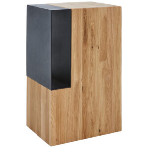 TAFEL, zwart, eikenkleur