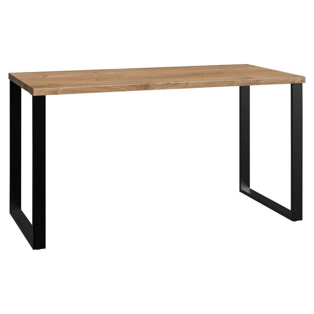 JEUGDBUREAU metaal, houtmateriaal eikenkleur