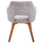STOELEN, hout, eikenkleurig textiel, lichtgrijs thumbnail 3