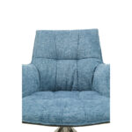 STOELEN, metaal, textiel antraciet, blauw thumbnail 4