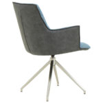 STOELEN, metaal, textiel antraciet, blauw thumbnail 5