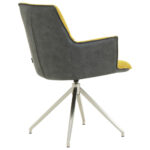 STOELEN, metaal, textiel antraciet, geel thumbnail 5