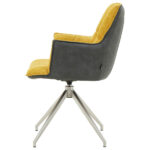 STOELEN, metaal, textiel antraciet, geel thumbnail 6