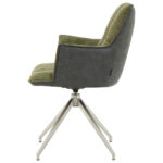 STOELEN, metaal, textiel antraciet, groen thumbnail 6