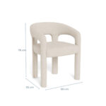 STOELEN, metaal, textiel wit thumbnail 4