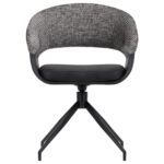 STOELEN, metaal, textiel zwart, wit thumbnail 7