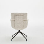 STOELEN, metaal, textiel zwart, wit thumbnail 4