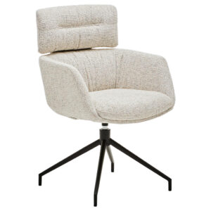 STOELEN, metaal, textiel zwart, wit