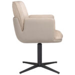 STOELEN, metaal, textiel wit thumbnail 6