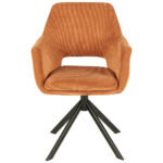 STOELEN, metaal, textiel bruin, zwart thumbnail 2