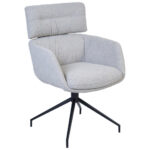 STOELEN, metaal, textiel grijs, zwart thumbnail 1