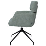 STOELEN, metaal, textiel groen, zwart thumbnail 4