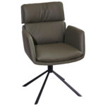 STOELEN, metaal, textiel groen, zwart thumbnail 1