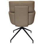 STOELEN, metaal, bruingrijs leer thumbnail 6