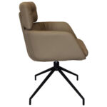 STOELEN, metaal, bruingrijs leer thumbnail 7