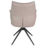 STOELEN, metaal, leer, zwart, bruingrijs thumbnail 3