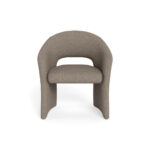 STOELEN, metaal, textiel, houtmateriaal bruingrijs thumbnail 2