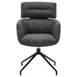 STOELEN, metaal, textiel zwart, donkergrijs thumbnail 7