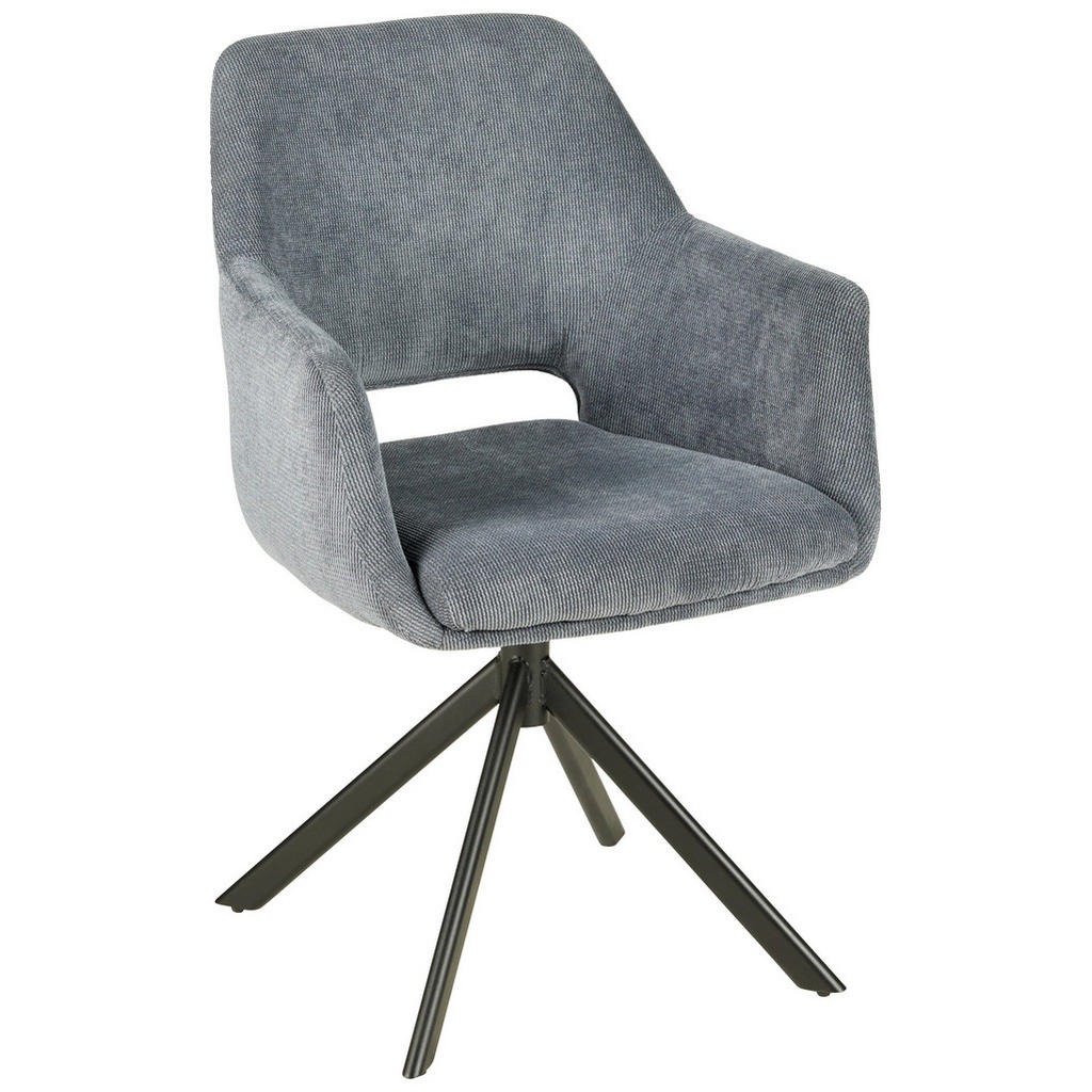 STOELEN, metaal, textiel zwart, donkergrijs