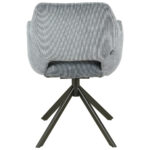 STOELEN, metaal, textiel zwart, donkergrijs thumbnail 2
