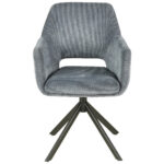 STOELEN, metaal, textiel zwart, donkergrijs thumbnail 3