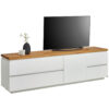 LAGE KAST wit, eikenkleur