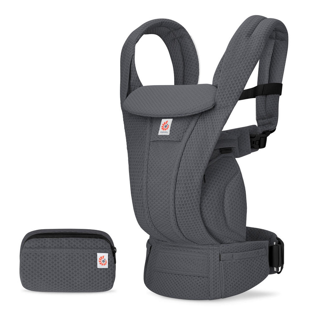 BABYDRAAD Omni Deluxe Mesh donkergrijs
