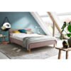 GESTOFFEERD BED 120 cm x 200 cm, antiekroze textiel