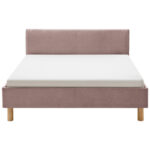 GESTOFFEERD BED 120 cm x 200 cm, antiekroze textiel thumbnail 3