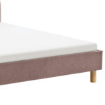 GESTOFFEERD BED 120 cm x 200 cm, antiekroze textiel thumbnail 6