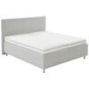 GESTOFFEERD BED 180 cm x 200 cm, wit textiel