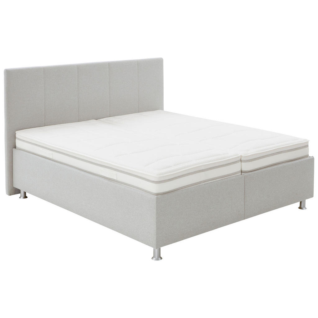 GESTOFFEERD BED 180 cm x 200 cm, wit textiel