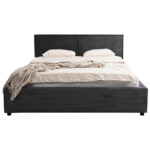 GESTOFFEERD BED 180 cm x 200 cm, hout, textiel, houtmateriaal grafietkleur thumbnail 6