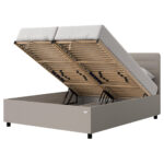 GESTOFFEERDE BEDDEN x, textiel, leer, houtmateriaal be鈈 thumbnail 2