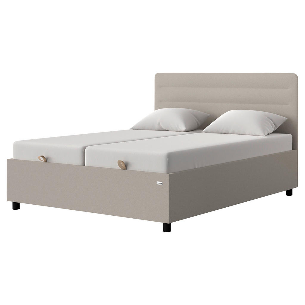 GESTOFFEERDE BEDDEN x, textiel, leer, houtmateriaal be鈈