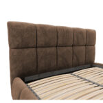 GESTOFFEERD BED 160 cm x 200 cm, hout, textiel, houtmateriaal bruin thumbnail 7