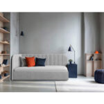 GESTOFFEERD BED 90 cm x 200 cm, hout, textiel, houtmateriaal grijs thumbnail 4