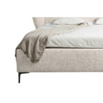 GESTOFFEERD BED 180 cm x 200 cm, hout, kunststof, textiel, houtmateriaal parel thumbnail 6