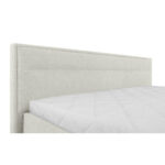 GESTOFFEERD BED 140 cm x 200 cm, hout, metaal, kunststof, crèmekleurig textiel thumbnail 6