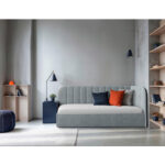 GESTOFFEERD BED 90 cm x 200 cm, hout, textiel, houtmateriaal mint turquoise thumbnail 5