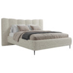 GESTOFFEERDE BEDDEN x , hout, textiel, houtmateriaal natuurlijke kleur thumbnail 2