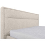 GESTOFFEERD BED 90 cm x 200 cm, hout, metaal, kunststof, natuurlijke kleur textiel thumbnail 3