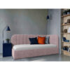 GESTOFFEERD BED 90 cm x 200 cm, hout, textiel, houtmateriaal roze