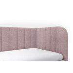 GESTOFFEERD BED 90 cm x 200 cm, hout, textiel, houtmateriaal roze thumbnail 5
