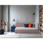 GESTOFFEERD BED 90 cm x 200 cm, hout, textiel, houtmateriaal roze thumbnail 6