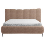 GESTOFFEERD BED 180 cm x 200 cm, hout, textiel, houtmateriaal roze thumbnail 4